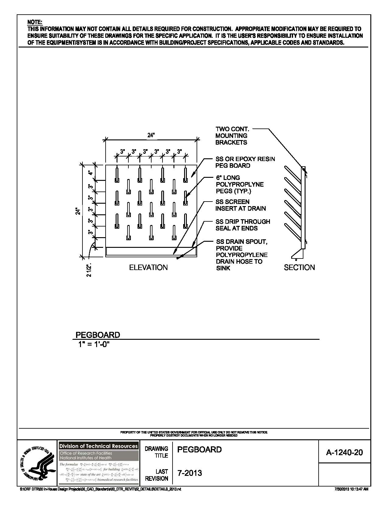 NIH Standard CAD Details